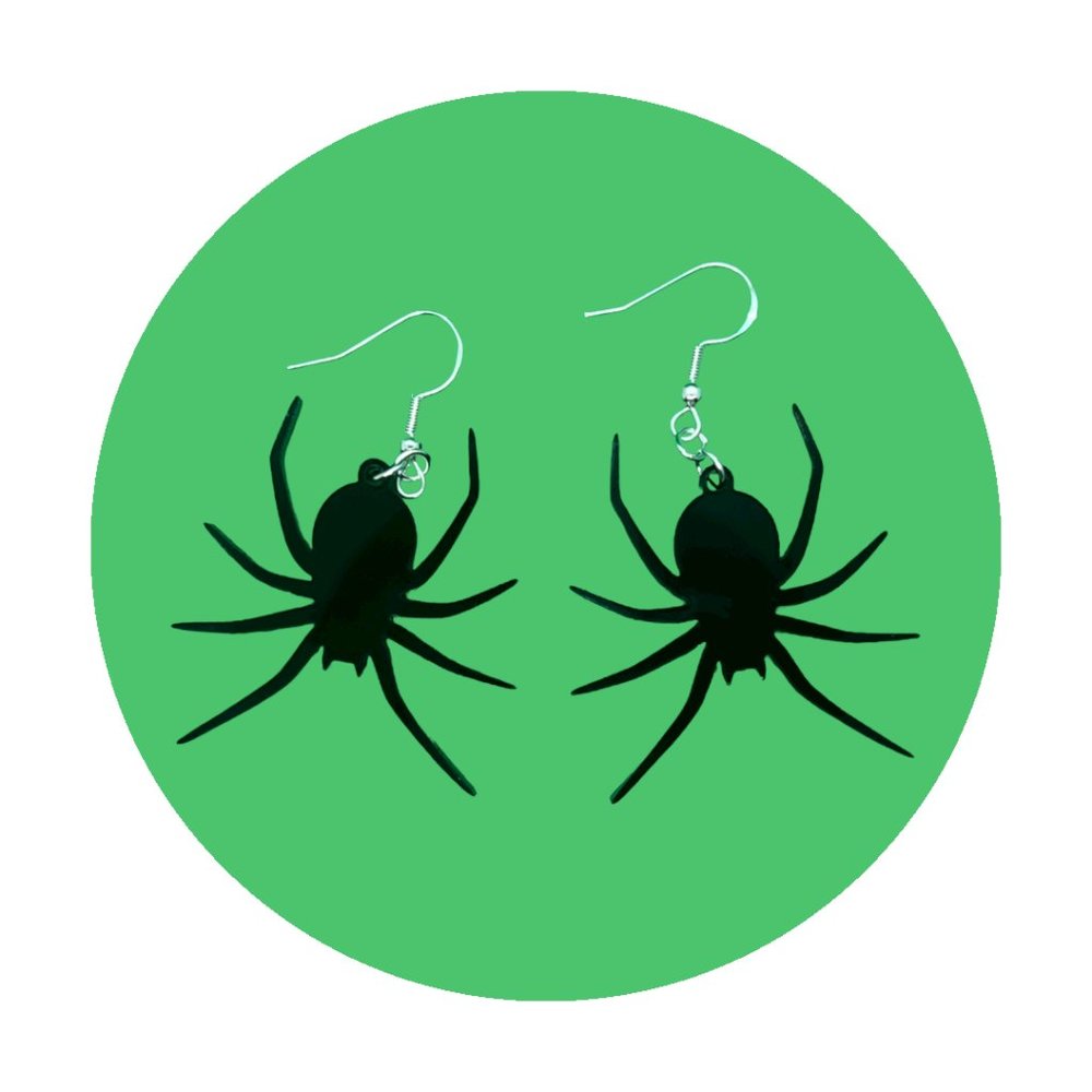 Dangling Spider Earrings